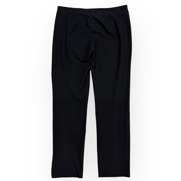Eileen Fisher Low Rise Textured Crepe Pants Slim Fit Black size Small - Picture 6 of 6